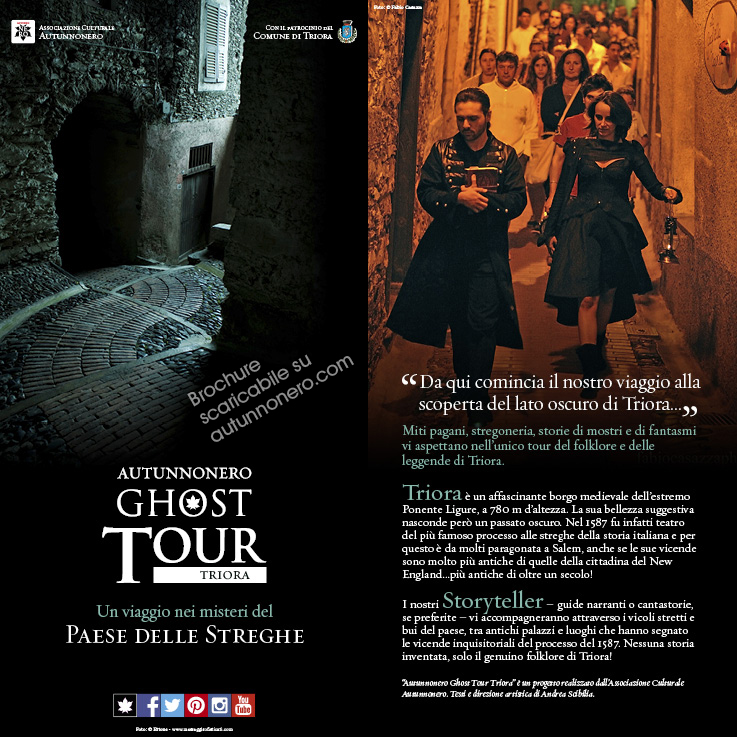 Brochure Autunnonero Ghost Tour Triora