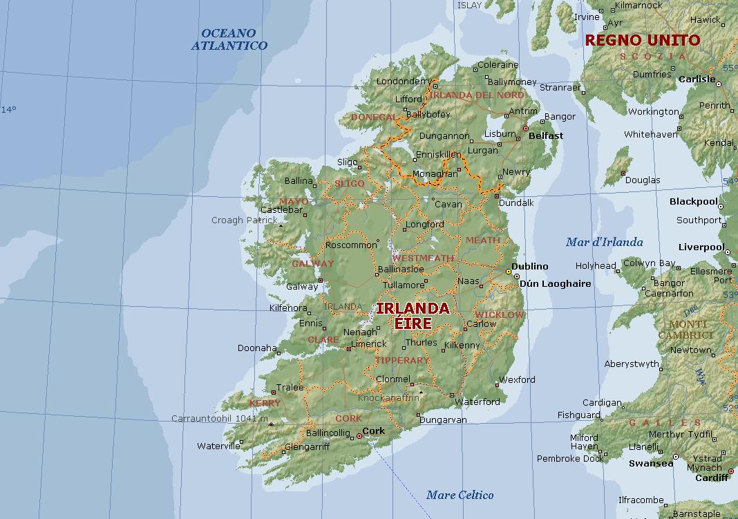 Irlanda Éire Fisica