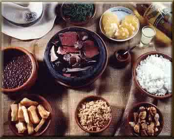Ingredienti per la preparazione della feijoada_completa