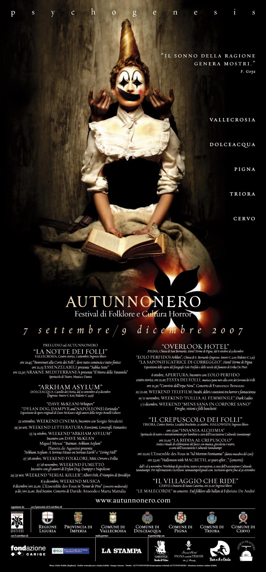 Locandina o manifesto Autunnonero, Festival di Folklore e Cultura Horror
