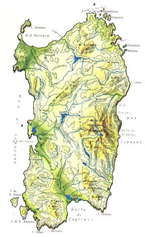 Mappa Sardegna