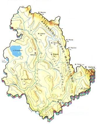 Mappa Umbria